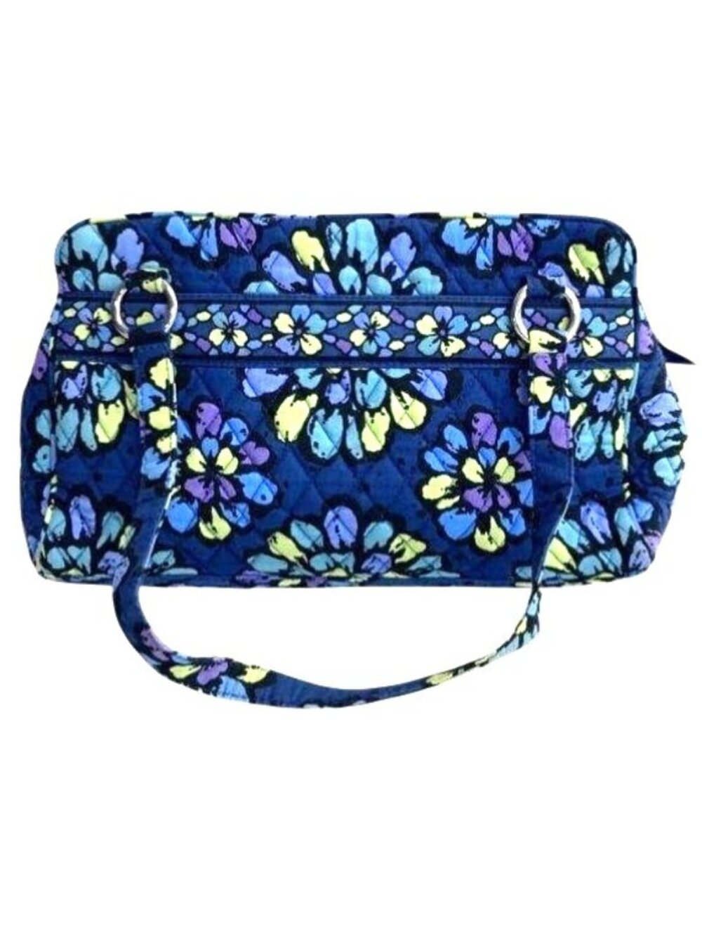 Vera Bradley Quilted‎ Cotton Shoulder Bag Indigo Pop
